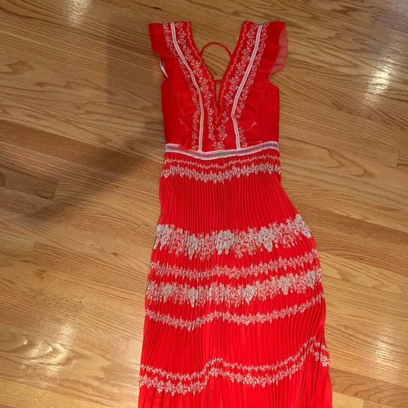 Self portrait flower spell printed dress - Picture 5 of 5